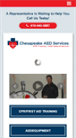 Mobile Screenshot of chesapeakeaedservices.com